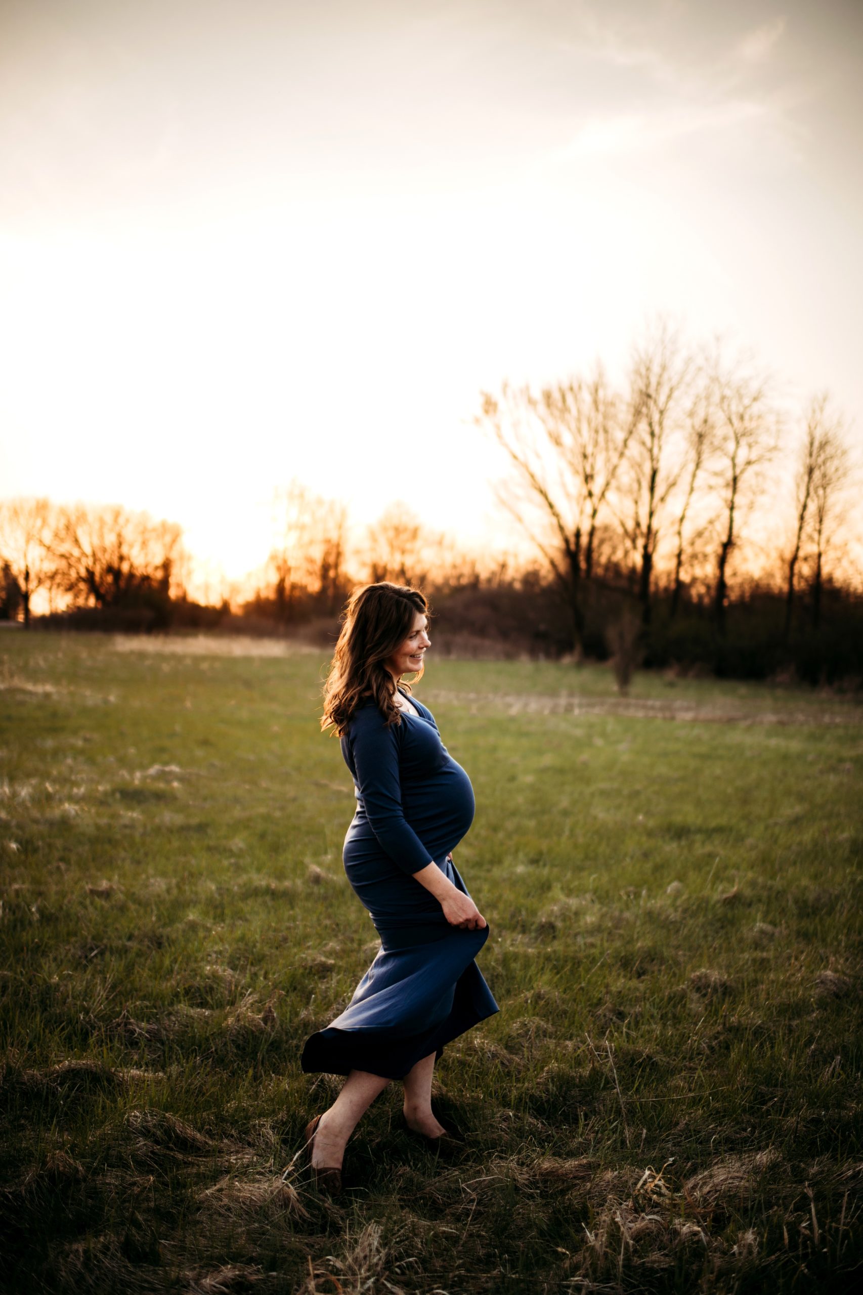Wisconsin Maternity Photographer Sunset Golden hour Kayla E. Photography Sun Prairie